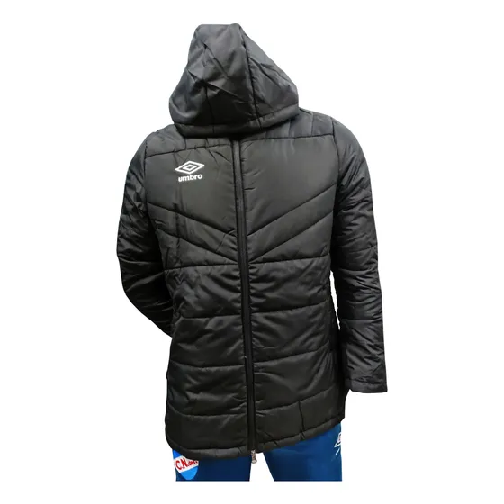 Campera Parka Umbro Hombre New U-classic Negro Blanco - Menp