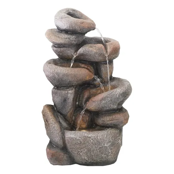 Fuente De Agua Cascada De Rocas Gigante; Tienda Que Regalo