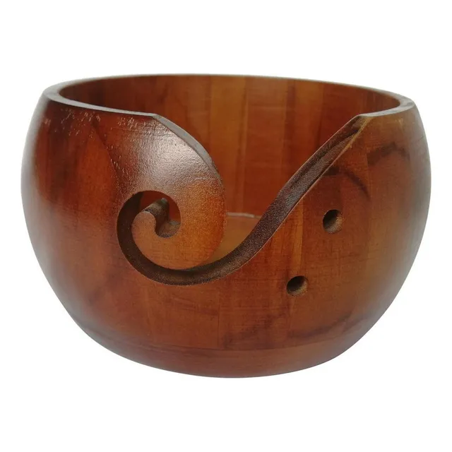 Soporte For Cuencos De Hilo De Madera De 6 X 3 For Tejer Y