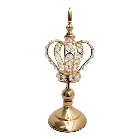 Candelabros Para Velas Con Caireles S - Sheshu Home Color Dorado