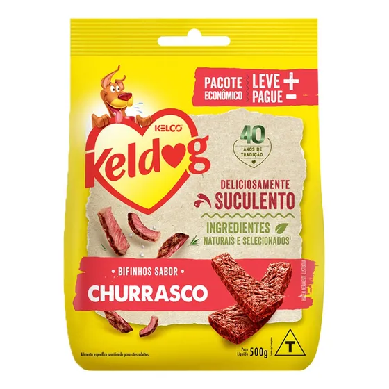 Bifinho Kelco Keldog Criadores Para Cães Churrasco 500g