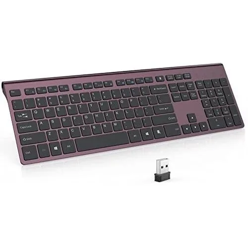 Joyaccess Teclado Inalámbrico De Tamaño Completo Y Rz4bw