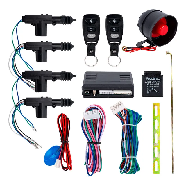 Kit Alarma Autos Gadnic Sensores Control Sirena Universal