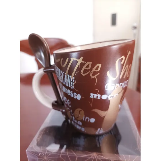Taza / Mug Y Cucharilla De Cerámica - Le Gourmet