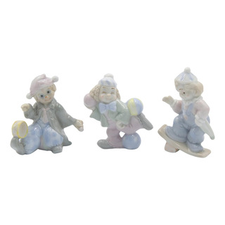 Juego De 3 Mini Payasos Coloridos Para Diversión Infantil Juego De 3 Mini Payasos Coloridos Para Diversión Infantil