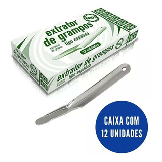 Extrator De Grampo Em Metal Tipo Espátula Caixa C/12 Unids Extrator De Grampo Em Metal Tipo Espátula Caixa C/12 Unids