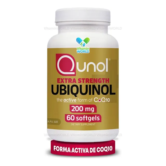 Qunol Ubiquinol Coq10 200 Mg 60 Softgels Sabor Sin Sabor