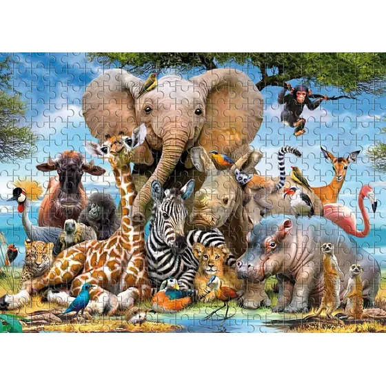 FAYA - El Mundo Animal Elefantes - Rompecabezas De 1000 Piezas 70x50cm
