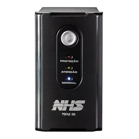 No break NHS Interactive Mini III 600 600VA entrada e saída de 120V/220V preto