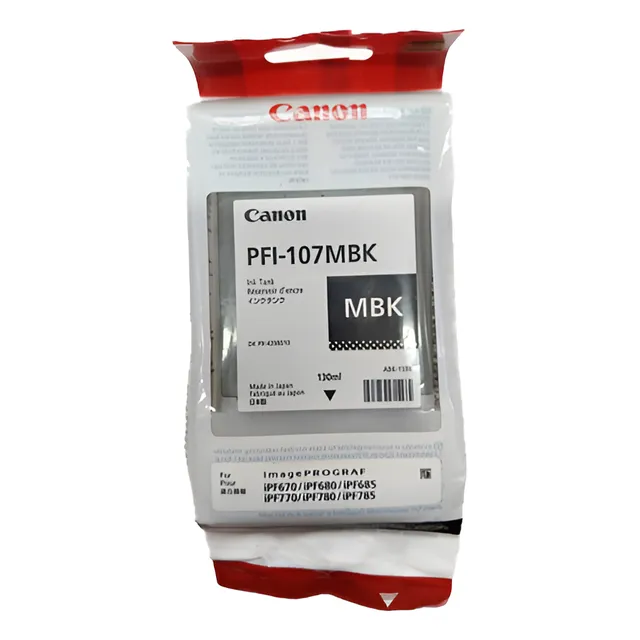 Tanque Tinta Canon Negro Mate Pfi-107mbk 130ml6704b001a Mate
