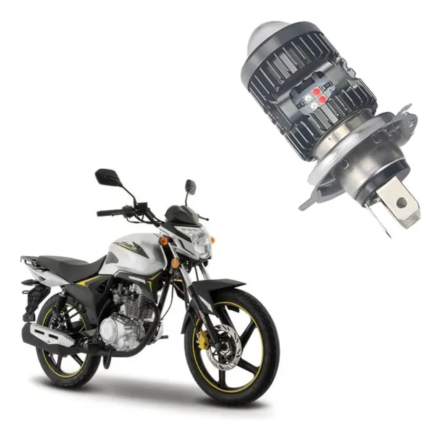 Foco Lupa Proyector Luz Bco Amarillo Moto Italika Ft150 Gts