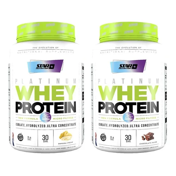 Proteina Whey Star Nutrition 2 Lb X 2 Unidades