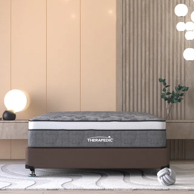 Colchón King Size Therapedic Classic Medio Firme Valhalla Con Resortes De Carbono
