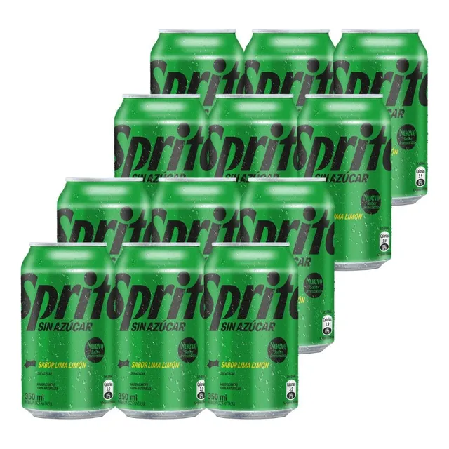 Sprite Sin Azucar Lata 350 Ml Pack 12 Unidades