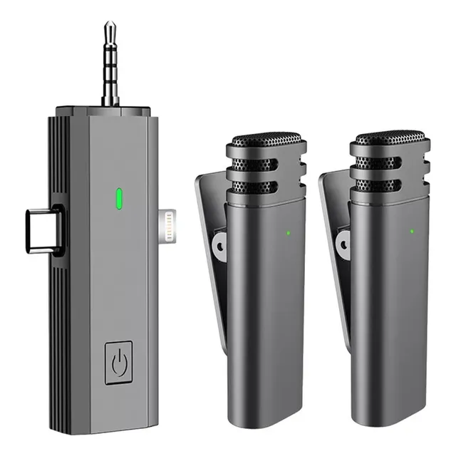 Micrófono Inalámbrico De Solapa Para iPhone, iPad Y Android