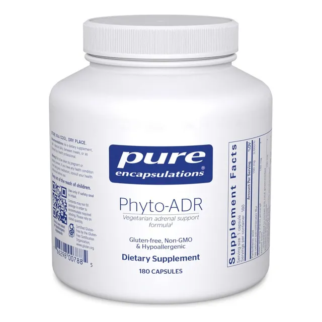 Fito-adr Pure Encapsulations 180 Cápsulas Sabor Sin Sabor