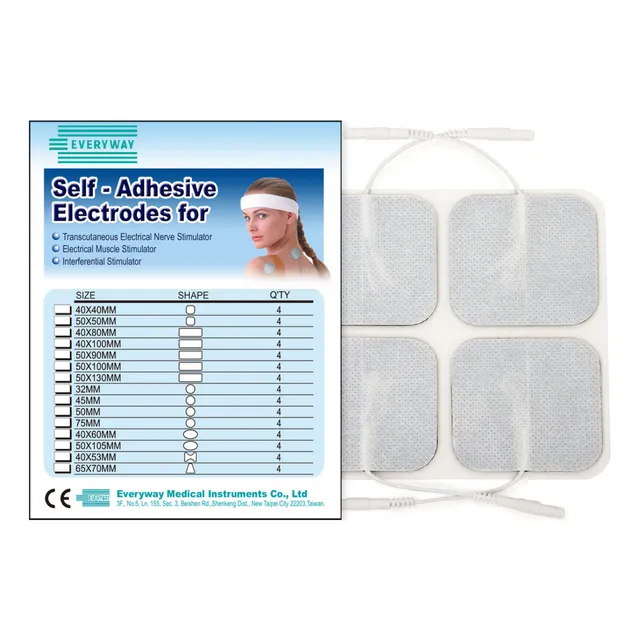 Electrodos Para Tens 7000 5 X 5 Cm X 4 Unidades Everyway