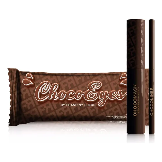 Kit Fran Choco Eyes Mascara Marrom By Franciny Ehlke