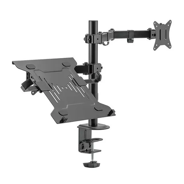 Base De Escritorio Para Monitor Y Portátil, Techgo Spml-12