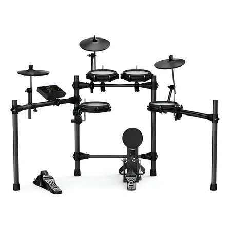 Bateria Eletrônica Nux Dm-210 Mesh Kit Usb Metrônomo Reverb Preto