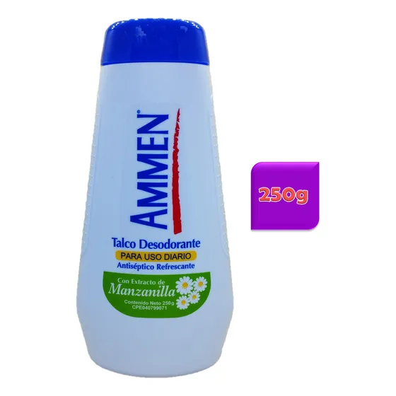 Talco Ammen Desodorante 250g Pies Manzanilla