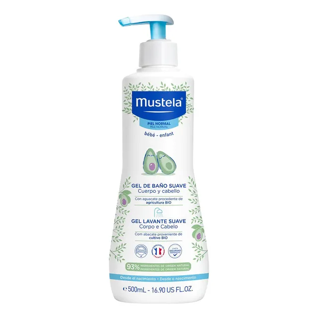 Gel De Baño Mustela Cabello Y Cuerpo X 500ml