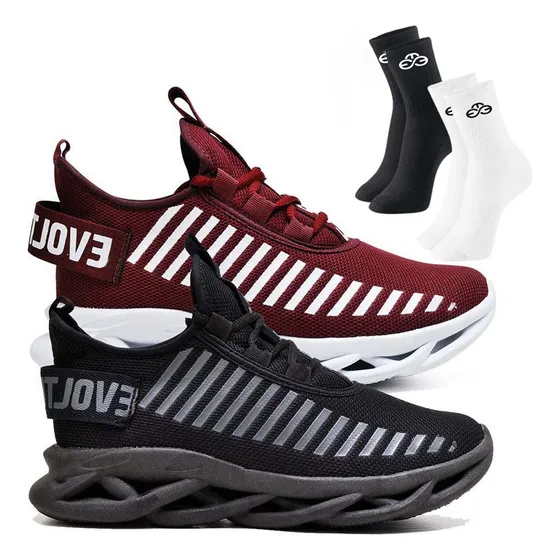 Combo 2 Tênis Original Esportivo Corrida Leve Acompanha Meia