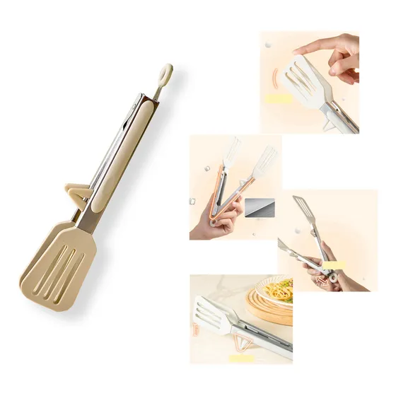 Pinzas Para Carne Multiusos Silicona Acero Inoxidable 27cm