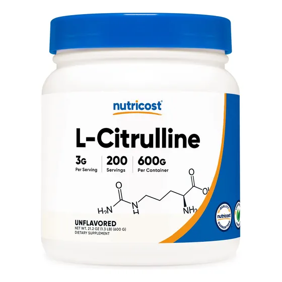 Suplemento Nutricost De L-citrulina Pura En Polvo, 600 G