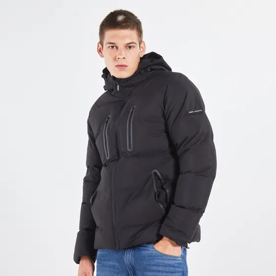 Campera Parka Ubuntu Hombre Nylon Impermeable Capucha