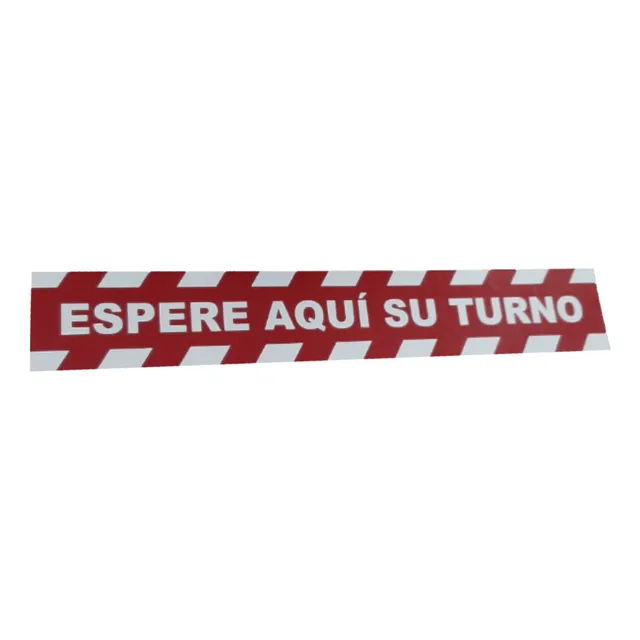 Vinil Para Piso Espere Su Turno Aquí Atención Al Público
