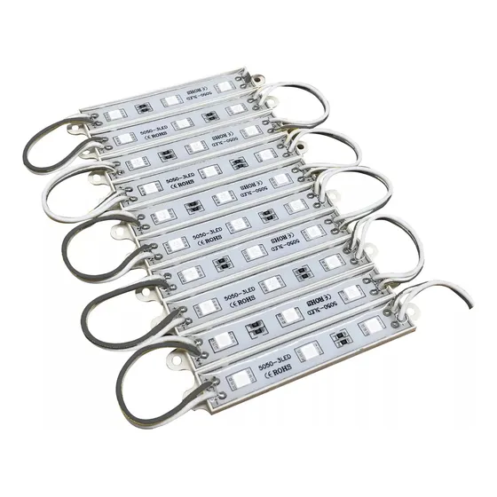 Kit 20 Módulo Smd3 Led Ip65 Prova Dagua 12v Brancofrio 5050