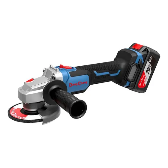 Miniesmeriladora Inalambrica 4 1/2  Dong Cheng 20v + 2 Bater