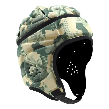 Casco Acolchado De Rugby - Protección Suave Cabeza Hoc...