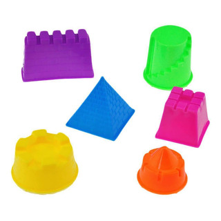 Kit De 6pcs Juguete De Arena De Castillo En Para Bebé Kit De 6pcs Juguete De Arena De Castillo En Para Bebé