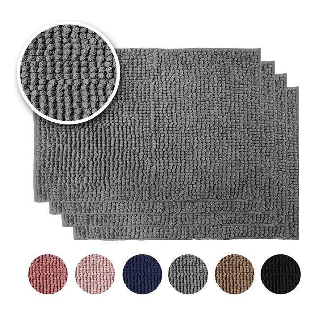 Kit 4 Tapetes De Banheiro 40x60 Antiderrapante Bolinha Macio Kit 4 Tapetes De Banheiro 40x60 Antiderrapante Bolinha Macio