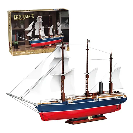 Modelo De Veleiro A Vapor Bloqueia Brinquedos De Navio Diy, 