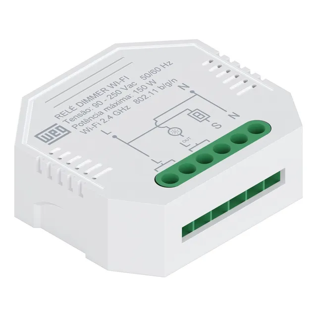 Módulo Mini Dimmer Weg 1ch Smart Wifi + Rf Inteligente Alexa