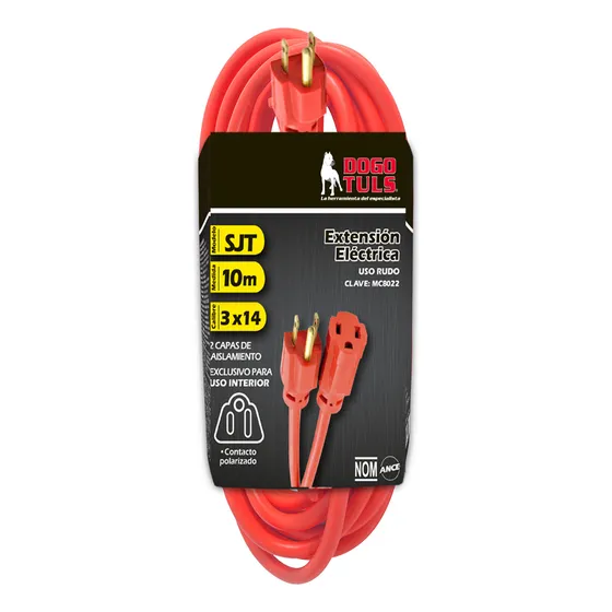 Extension Electrica 3x14 10 Mts Uso Rudo