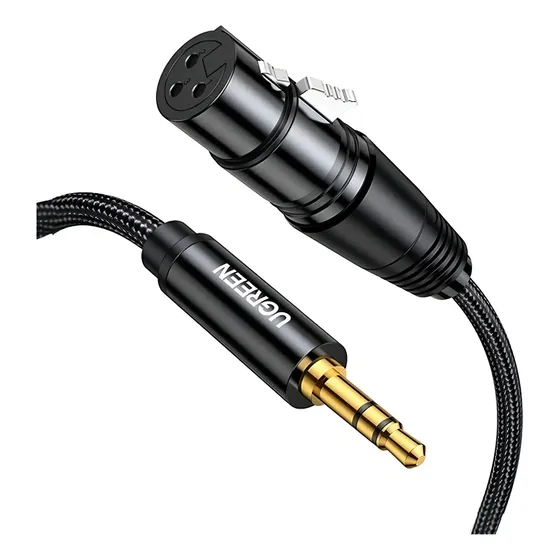 Cable De Audio 3.5mm Macho Xlr Hembra 2m Ugreen Av182 20244 | Cuotas sin interés