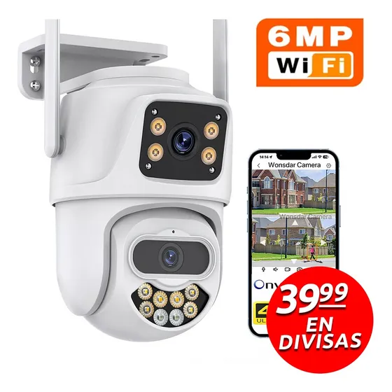Cámara Seguridad Ip 1080p Wifi Interperie Exterior