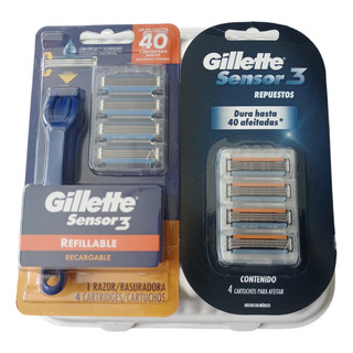 Gillete Sensor3 Tecnología Comfortgel *máquina + 8 Cartuchos Gillete Sensor3 Tecnología Comfortgel *máquina + 8 Cartuchos