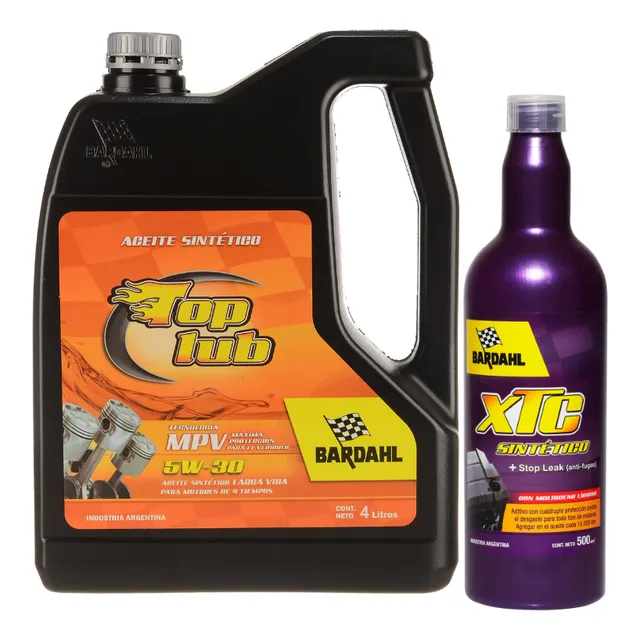 Kit Aceite 5w30 4lts + Aditivo Xtc 500ml, Sintéticos Bardahl