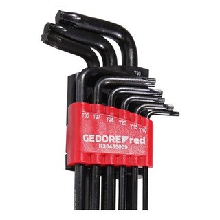 Jogo De Chaves L Torx Hexalobular 9 Peças Gedore Red 3369856 Jogo De Chaves L Torx Hexalobular 9 Peças Gedore Red 3369856