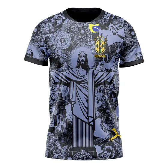 Camiseta De Futbol Concept Brasil Cristo Redentor 3xl Y 4xl