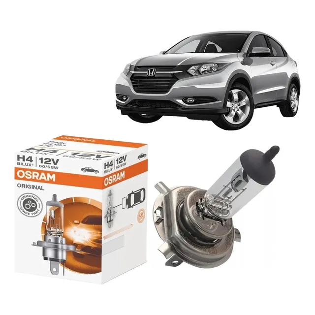 Lâmpada Farol Baixo E Alto Hr-v 2015 2016 H4 Original Osram