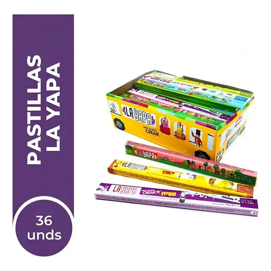 Pastillas Frutales La Yapa Sin Gluten Caja 36 Tubitos 612g | Cuotas sin interés