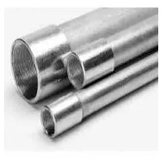 Tubo Conduit De Acero Rígido Galvanizado Rmc Con Un Anillo
