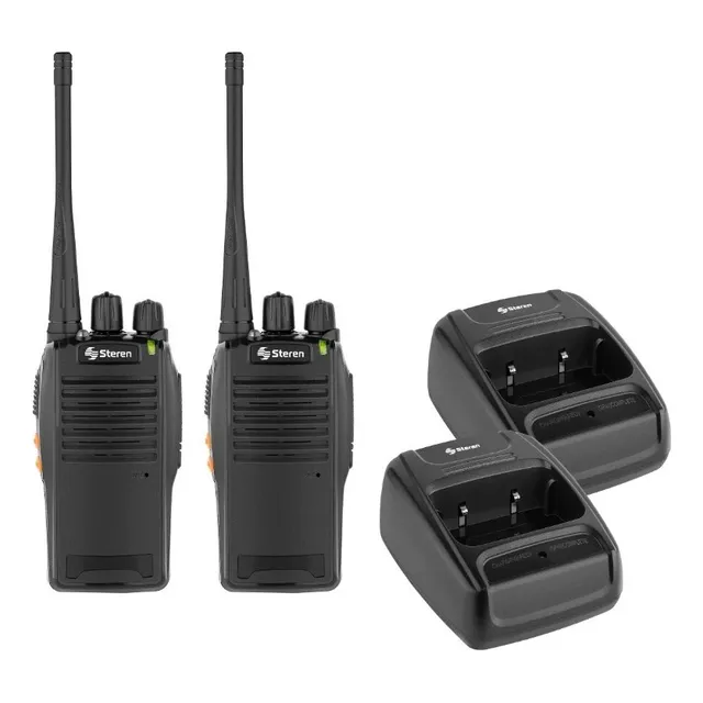 Kit 2 Radios Portatil Steren Walkie Talkie 16 Canales 5 Km