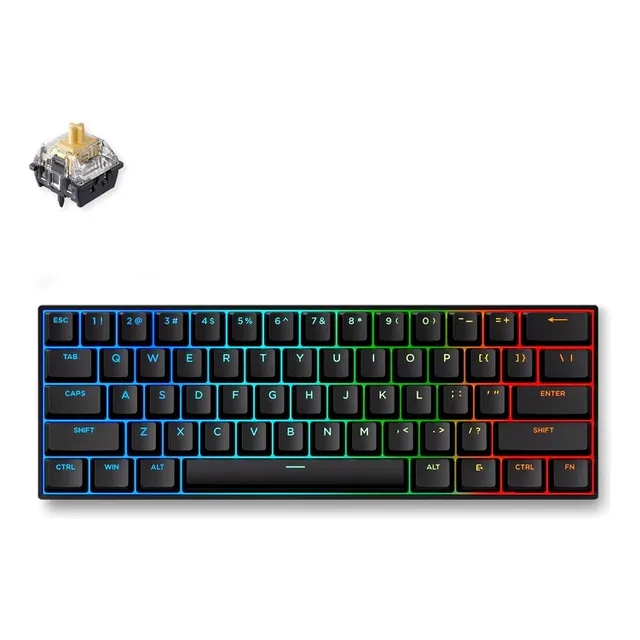 Teclado Gamer Ace 60 Pro Mchose Negro Sw/magnetic Ktek